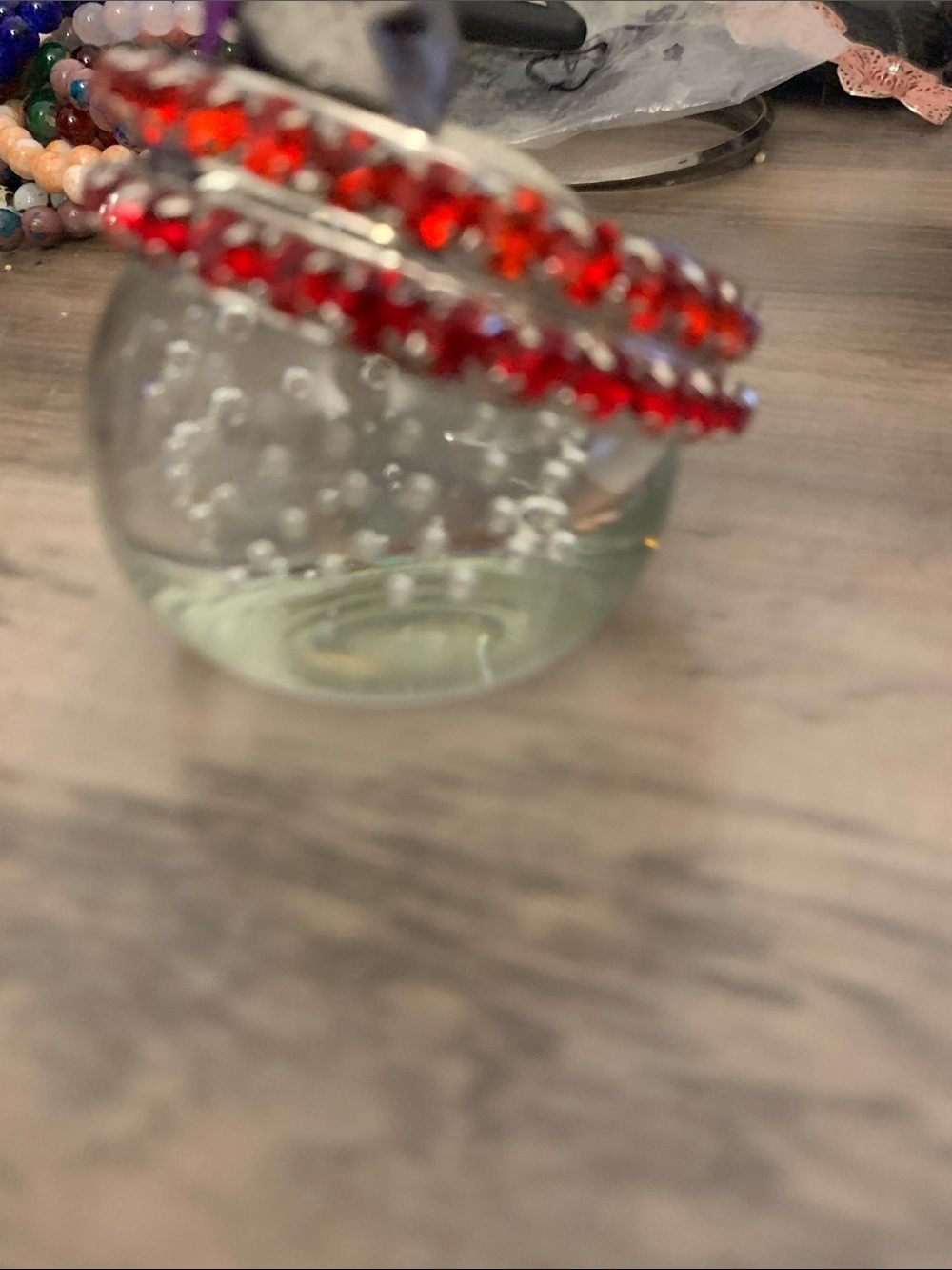 NWOT Red Crystal Earring